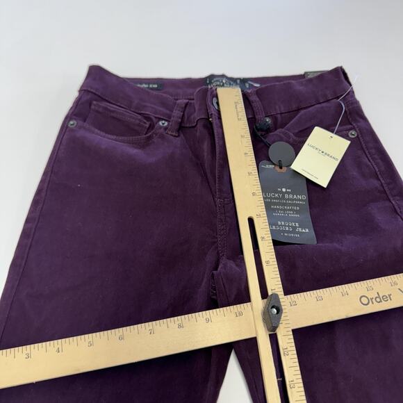 Lucky Brand Jeans Womens 27 Purple Brooke Legging Mid Rise Skinny Stretch Denim - Picture 10 of 11